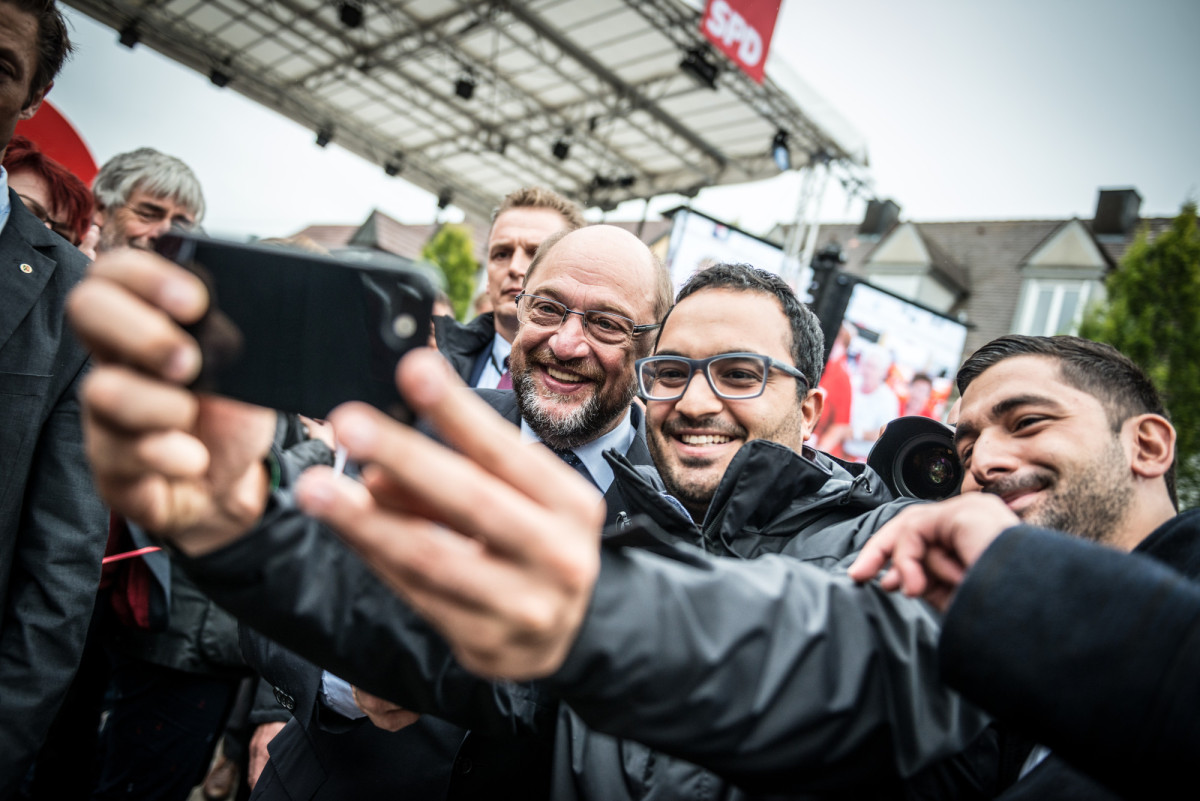 Bundestagswahlkampf von SPD - Kanzlerkandidat Martin Schulz 2017 Reportage